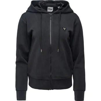 Dámská mikina Dámská Mikina GUESS OLYMPE FULL ZIP HOODIE SWEATSH V4YQ06KCAY2-JBLK – Černá S