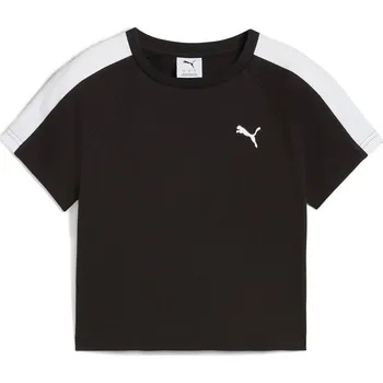 Dámské Tričko s krátkým rukávem PUMA T7 BABY TEE 62980201 – Černá L