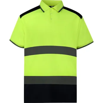 pracovní tričko Hi-Vis Polo HVJ 220 hi vis yellow-navy S