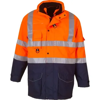 Hi-Vis 7-v-1 Bunda HVP 711 hi vis orange-navy M
