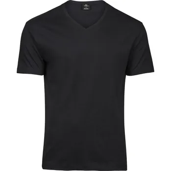 Pánské tričko s výstřihem do V "Fashion Sof Tee" TJ 8006 black S
