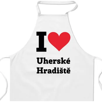 Kuchyňská zástěra Zástěra bílá - Uherské Hradiště