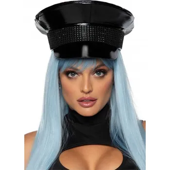 Klobouk Vojenský klobouk s kamínkovým lemem