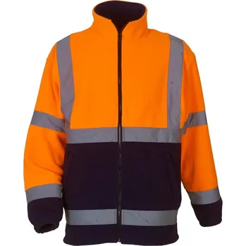 pracovní bunda Hi-Vis Fleecová Bunda HVK 08 hi vis orange-navy M