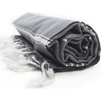 Ručník Hamam ručník "Sultan" anthracite-white onesize