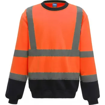 pracovní mikina Hi-Vis mikina HVJ 510 hi vis orange-navy S