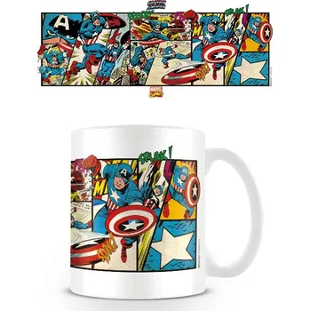 Keramický hrnek Marvel Comics (Captain America Panels)