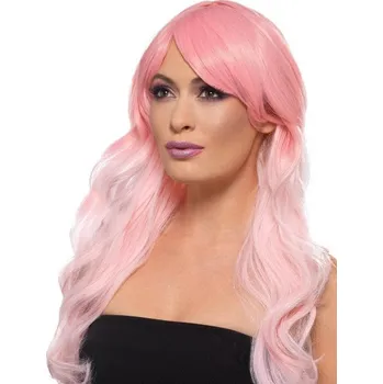Paruka Ombre deluxe růžová