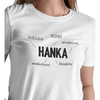 Dámské triko bílé - Hanka XL