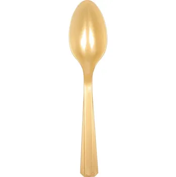Party dekorace Zlaté lžičky - plastové