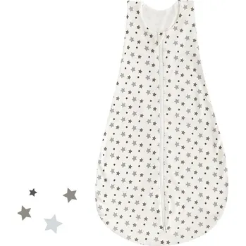 Spacák TRÄUMELAND Letní spací pytel Liebmich Tencel weiß mit grauen Sternen Velikost (od výrobce): 90