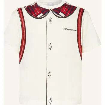 Dolce & Gabbana Dívčí Tričko, bílá / červená, 164