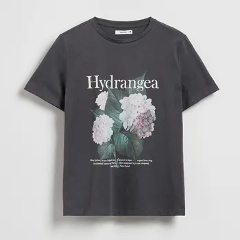 Dámské tričko Reserved - Tričko s potiskem - tmavě šedá - 529GA-90X - 529GA-90X-S