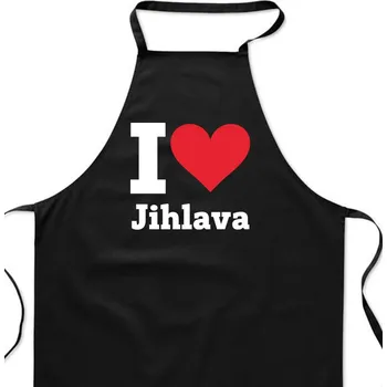 Kuchyňská zástěra Zástěra černá - Jihlava