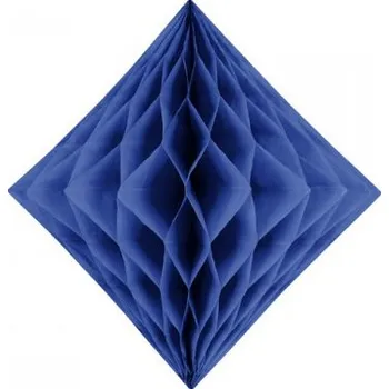 Party dekorace Dekorativní šestihran tmavě modrý - 20 cm