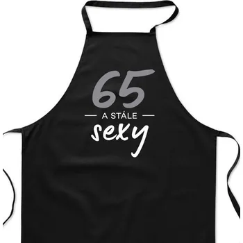 Kuchyňská zástěra Zástěra černá - 65 a stále sexy
