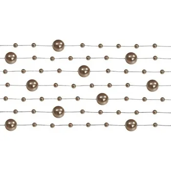 Svatební dekorace Dekorativní korálky - cappuccino hnědé