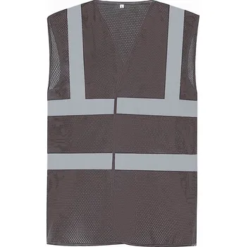 reflexní vesta Hi-Vis síťovaná bezpečnostní vesta HVW 120 grey M