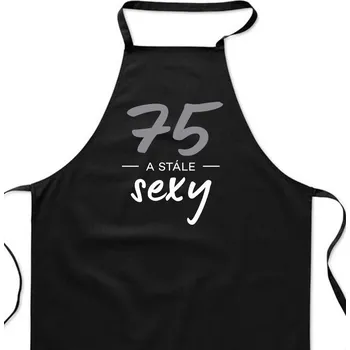 Kuchyňská zástěra Zástěra černá - 75 a stále sexy