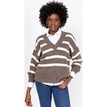 Dámský svetr HASSICW25 taupe M