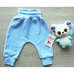 AMÁLKA Plyšové rostoucí kalhoty, modré Velikost: 86