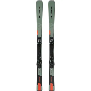 Sjezdové lyže Lyže Salomon E S/Max 8 XT + M 11 GW L80 Oil Green/Black/Neon Red 25/26 Zelená 170 Online servis za 1Kč!