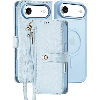 Pouzdro na mobilní telefon DUX DUCIS Lawa 2v1 odnímatelné flipové pouzdro s MagSafe a peněženkou pro iPhone Air - modré