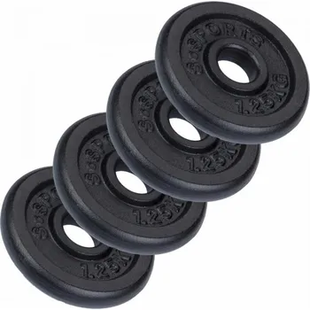 SC Sports Sada kotoučů, litina, 4 x 1,25 kg