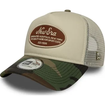 Kšiltovka Pánská kšiltovka New Era 9FORTY AF TRUCKER OVAL PATCH CAMO zelená 60691078