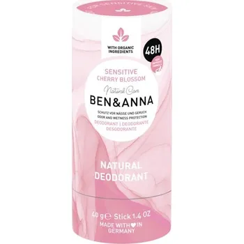 Ben & Anna Tuhý deodorant Sensitive 40 g Třešňový květ (bez obsahu jedlé sody)