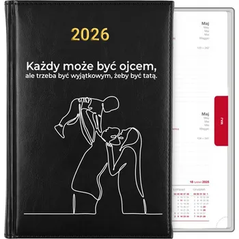 Kalendář Knižkový kalendář 2026 A5 černý