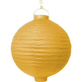 Party dekorace Papírový lampion - žlutý
