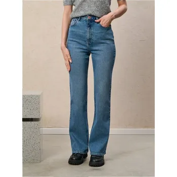 Oblečení a móda Sinsay - Džíny do zvonu se středním pasem - modrá - 907FI-55J - 907FI-55J-42