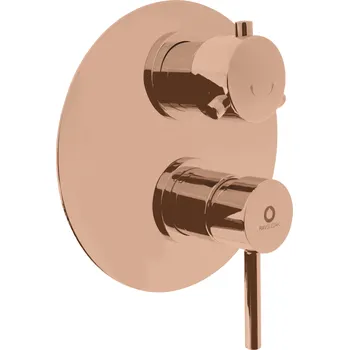 Vodovodní baterie SEINA - Vanová/Sprchová baterie podomítková 2-cestná s tělesem, Zlatá růžová - lesklá SE986KZRL, RAV Slezák