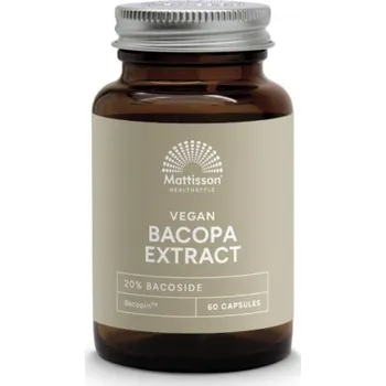 Doplněk stravy Mattisson Veganský extrakt z Bacopy 150 mg - 60 kapslí