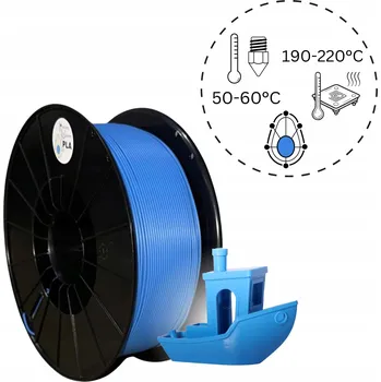 Filament PLA filament Nanocaddo 1,75 mm 1000 g modrý