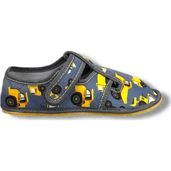 Chlapecké bačkory Raweks ZUZIA Z15B – dětské barefoot přezůvky - stavební stroje - 31