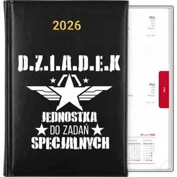 Kalendář Knižkový kalendář 2026 A5 černý