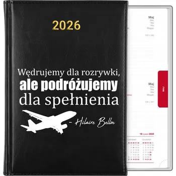 Kalendář Knižkový kalendář 2026 A5 černý