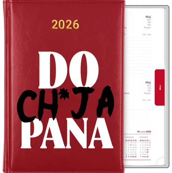 Kalendář Knižní kalendář 2026 A5 červený