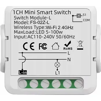 IP kamera Zapuštěný reléový spínač BEZ N WiFi TUYA ovladač LED světla