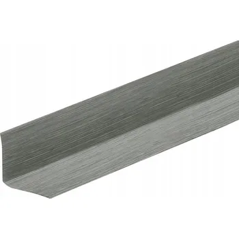 Podlahová lišta Lišta Cezar PVC 24 x 28 délka 1500 cm stříbrná