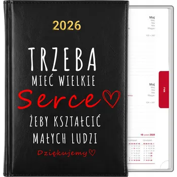 Kalendář Knižkový kalendář 2026 A5 černý