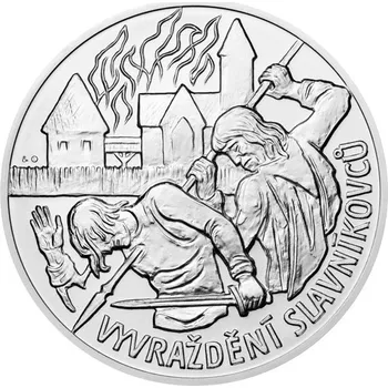 Stříbrná medaile 10 oz Vyvraždění Slavníkovců standard