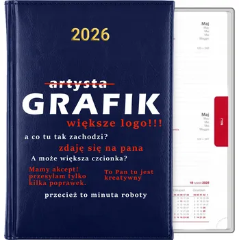 Kalendář Knižní kalendář 2026 A5 modrý