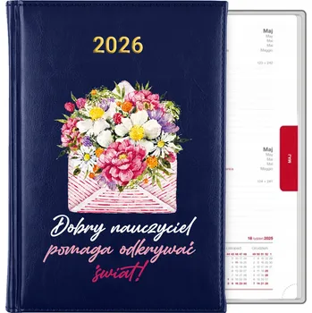 Kalendář Knižní kalendář 2026 A5 modrý