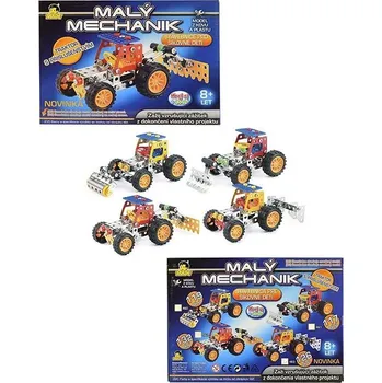 ostatní stavebnice Malý mechanik-Traktor s nástrojem 4 druhy, 28x20cm