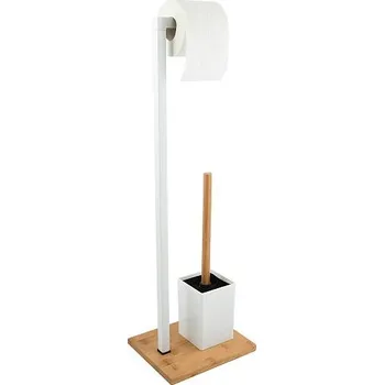 MSV stojan na toaletní papír s WC štětkou SQUARE + DOPRAVA ZDARMA