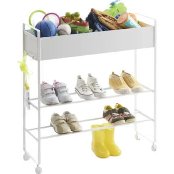 Úložný box Yamazaki, Vozík s košem Tower 5278 | bílý