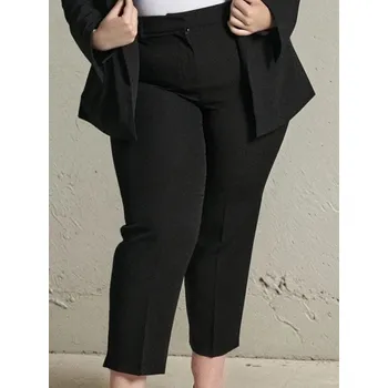 Dámské kalhoty Sinsay - Elegantní kalhoty s puky PLUS SIZE - černá - 756FJ-99X - 756FJ-99X-1XL